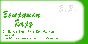 benjamin rajz business card